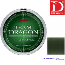 Шнур Team Dragon/Momoi диаметр 0,20мм размотка 135м зеленый